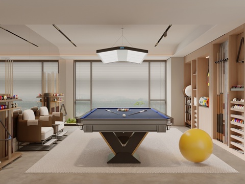 Modern Billiard Room
