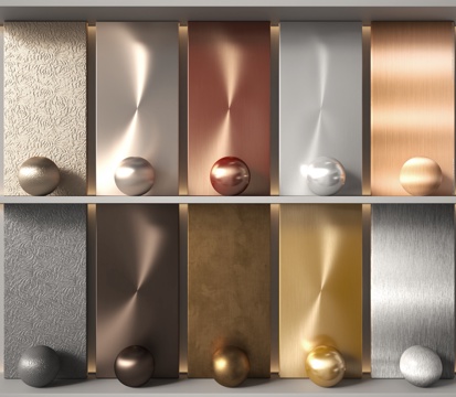brushed stainless steel plate
