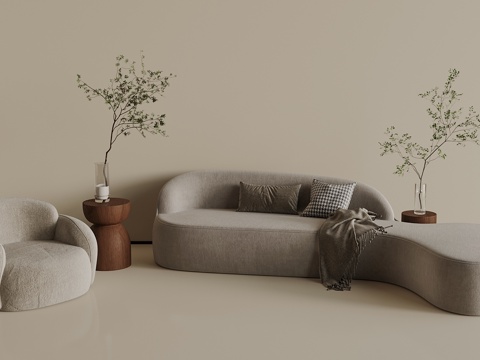 Modern Cream Heterosexual Sofa