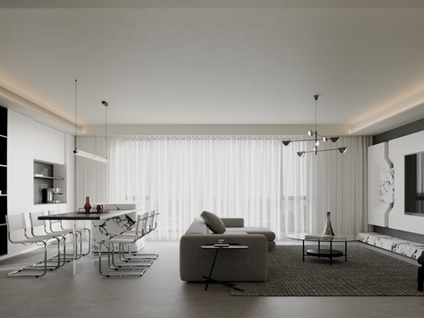 Modern Living&Dining Room
