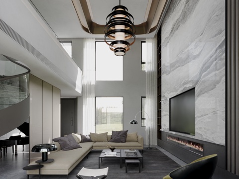 Modern Duplex Living Room