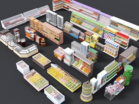 Supermarket Supermarket Combination Supermarket Facilities Supermarket Furniture Supermarket Elements Container