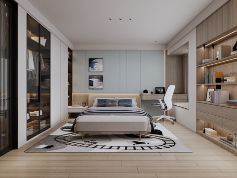 Modern bedroom, modern boy room, kids Bedroom