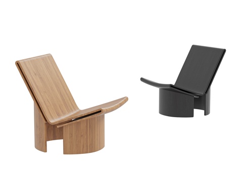 Modern Solid Wood Lounge Chair