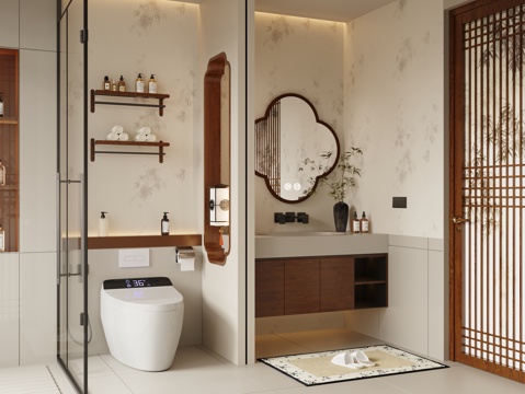 New Chinese Zen Toilet Song's Toilet Dry and Wet Separation Toilet Half Wall Toilet