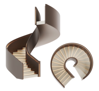 modern revolving staircase