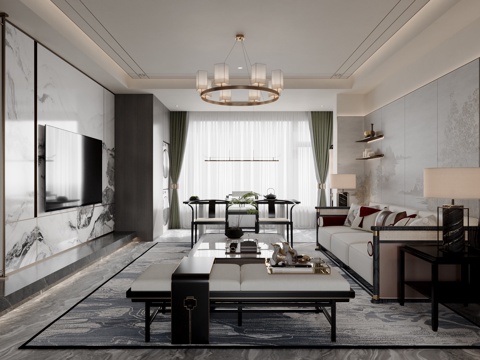 New Chinese Living Room
