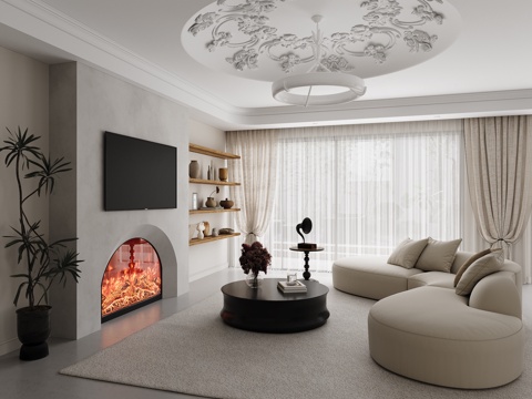 Modern French Living Room