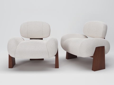 Modern Minimalist Mid-century Style Sofa Armchair Lounge Chair