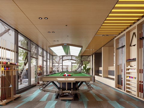Modern Billiard Room