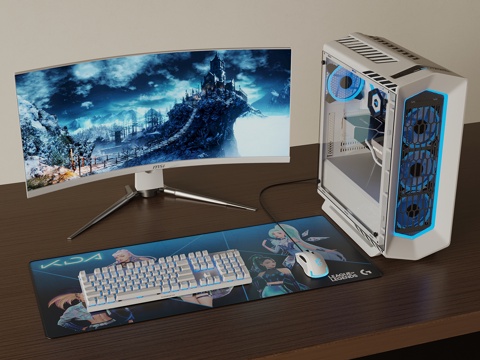 Modern desktop computer host keyboard