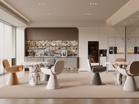 Modern Office Tea Room Negotiation Tables and Chairs