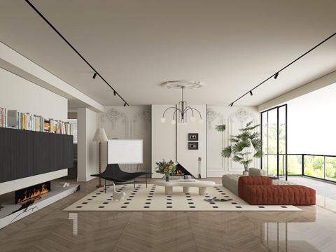 French Cream Living Room