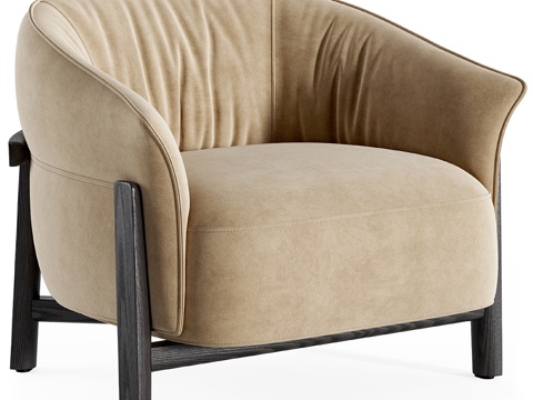 Modern Italian Fabric Armchair