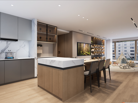 Modern Living&Dining Room