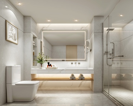 Modern Hotel Toilet