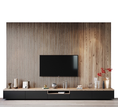 TV Wall background wall TV cabinet