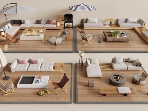 Quiet outdoor sofa