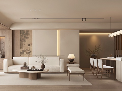 New Chinese Song Style Vengke DiningRoom New Chinese Living&Dining Room