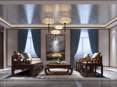 New Chinese Living Room