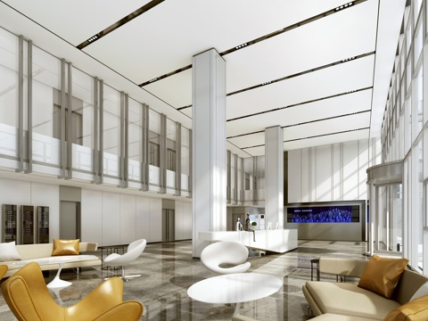 Modern Office Business Lobby