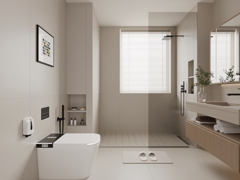 Modern Toilet Bathroom Cabinet Toilet