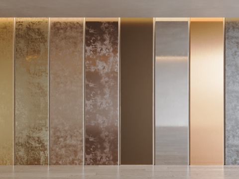 Modern Panel Metal Wall Panel Brushed Metal Sheet Bronze Metal Gold Stainless Steel