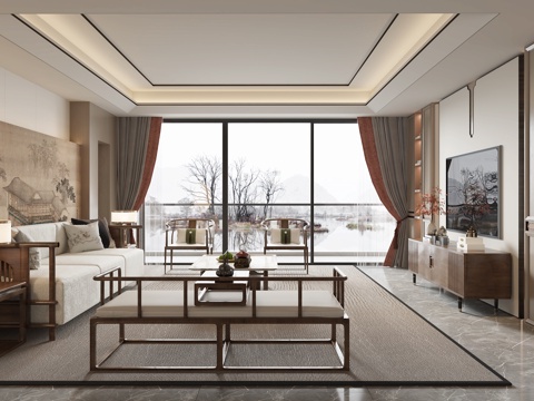 New Chinese Living Room