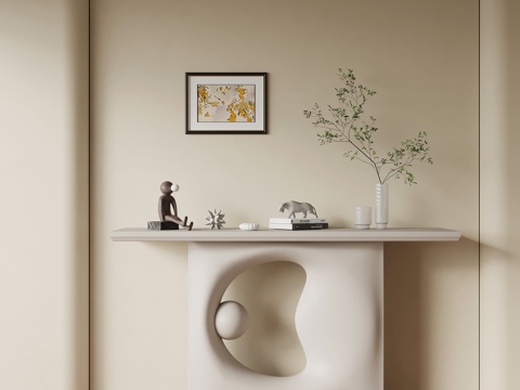 17 Entrance Away Modern Cream Style Entrance End View Desk
