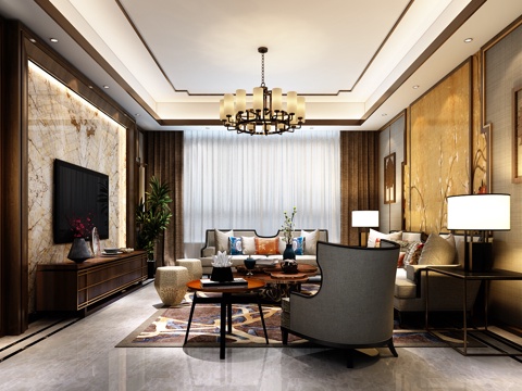 New Chinese Living Room