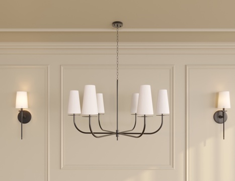 Chandelier French Chandelier Middle Ancient Chandelier American Chandelier Multi-head Chandelier Wall Lamp DiningRoom Chandelier