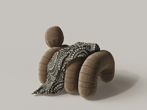 Modern Fabric Arched Single Sofa