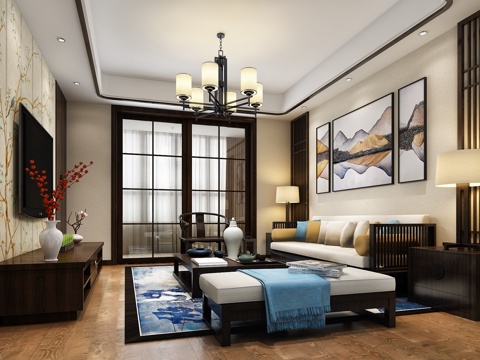 New Chinese Living Room