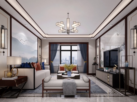 New Chinese Living Room