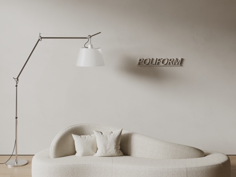 poliform modern multiplayer sofa sofa cream sofa curved sofa
