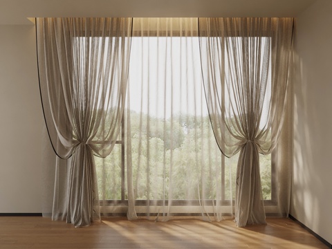 modern curtain gauze curtain