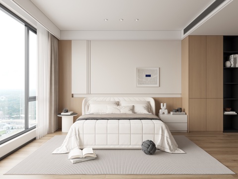Modern Bedroom Silent Bedroom Zen Bedroom Second Bedroom Master Bedroom Elderly Room Double Bed