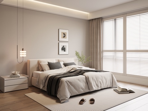 Modern Bedroom Second Bedroom Double Bed