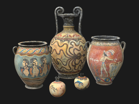 Antique Cultural Relics Pottery Ornaments Ceramic Ware
