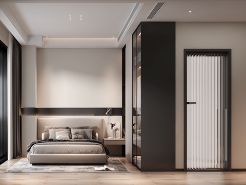 Modern Black White Grey Bedroom Master Bedroom Second Bedroom