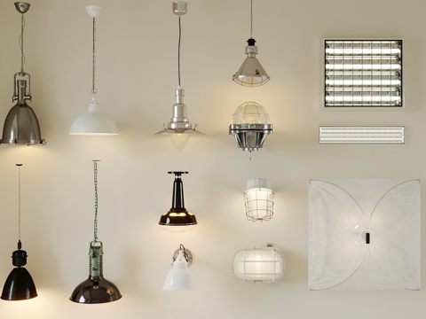 Industrial lighting combination metal chandelier nostalgic wall lamp DiningRoom chandelier barbecue shop chandelier wall lamp