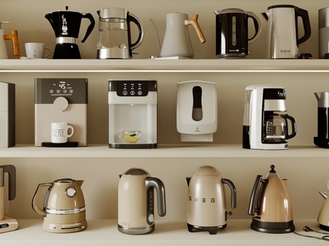 Household Appliances Combination Antique Kettle Coffee Machine Grinder Kettle Household Appliances Combination