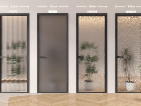 glass single door glass door