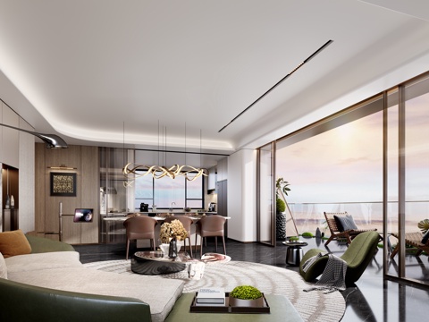 Modern Living&Dining Room