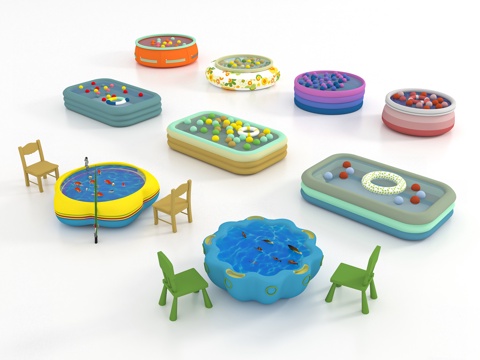 Modern inflatable pool