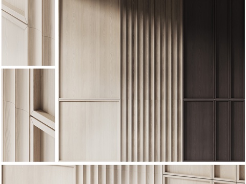 Modern Italian Solid Wood Decorative Panel