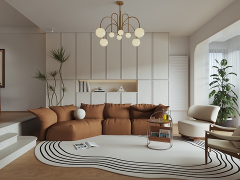 Cream Style Living&Dining Room