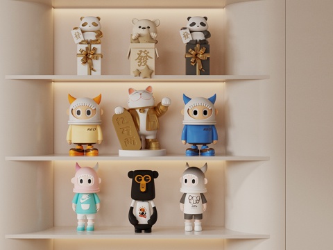 Toy Doll Toy Hand-held Study Trendy Play Ornaments Anime Character Ornaments Anime Blind Box