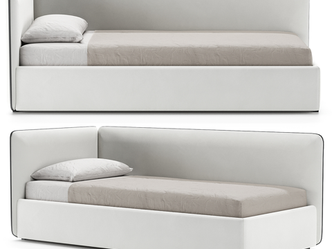 Modern Simple Single Bed Single Bed Simple Bed Bedroom Bed Pillow
