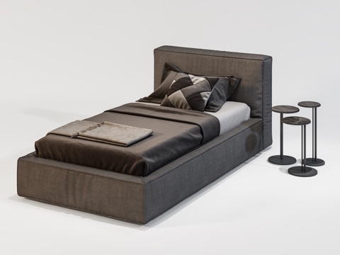 Modern Single Bed Fabric Bed Bedding